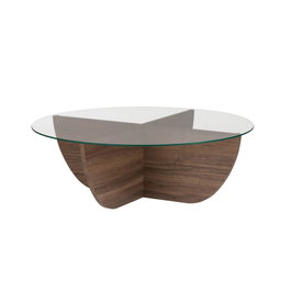 Hanah Home Liya - Venezia Walnut Mesa de Café